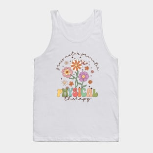 Gross Motor Promoter Physical Therapy Flowers PT Pediatric Tank Top